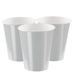 Metallic Silver Paper Cups - 355ml