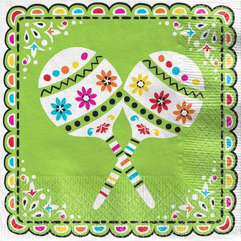 Mexican Fiesta Lunch Napkins - 33cm