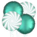 Mint Green Candy Stripe Balloon Bouquet
