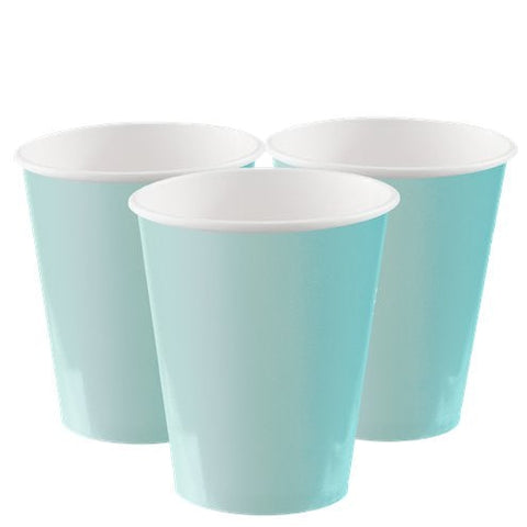 Mint Green Paper Party Cups - 270ml