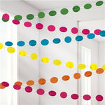 Multi Coloured Glitter Hanging String Decorations - 2.1m