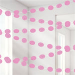 New Pink Glitter Hanging String Decorations - 2.1m