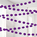 New Purple Glitter Hanging String Decorations - 2.1m