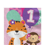 One is Fun Girl Luncheon Napkins - 33cm