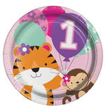 One is Fun Girl Party Plates - 23cm