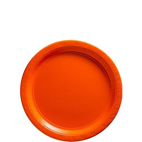 Orange Paper Plates - 18cm