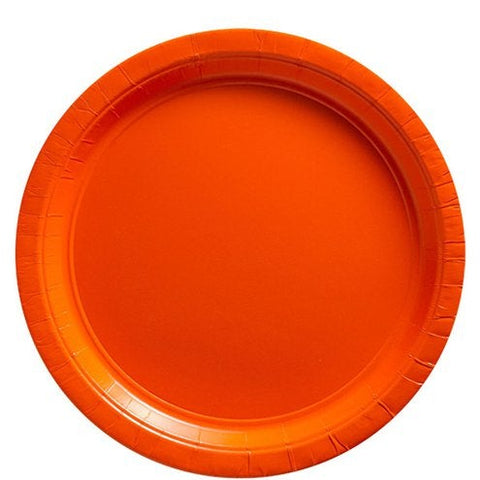 Orange Paper Plates - 23cm