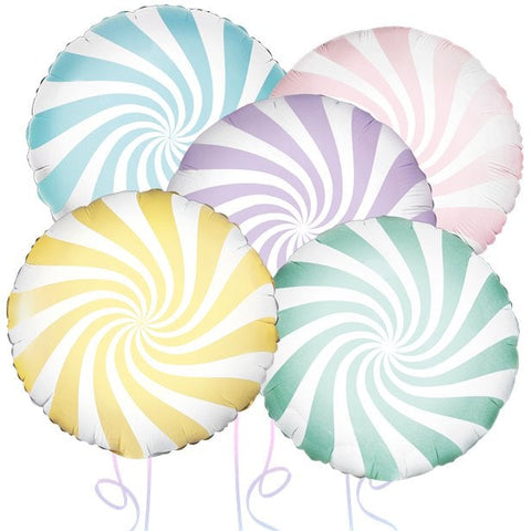 Pastel Candy Stripe Balloon Bouquet