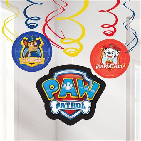 Paw Patrol Swirl Decorations - 60cm