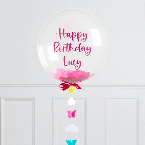 Personalised Butterfly Bubble Balloon