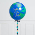 Personalised Father's Day Globe Bubble Balloon