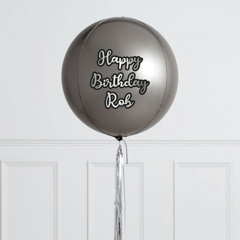 Personalised Lead Inflated Orb Balloon