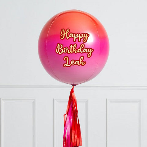 Personalised Loved Up Inflated Orb Balloon