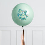 Personalised Pastel Chrome Inflated Orb Balloon