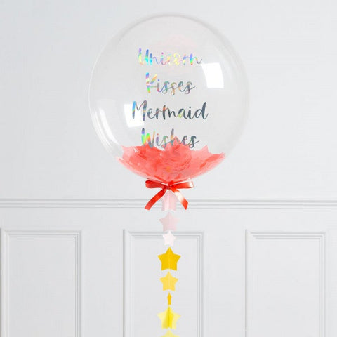Personalised Unicorn Bubble Balloon