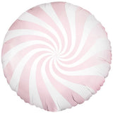 Pink Candy Stripe Balloon Bouquet