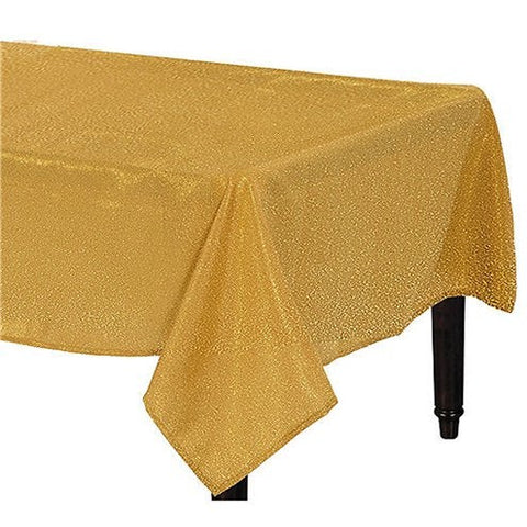 Premium Metallic Gold Fabric Table Cover - 1.5m x 2.6m