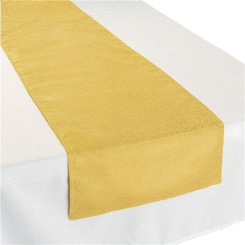 Premium Metallic Gold Fabric Table Runner - 30cm x 1.8m