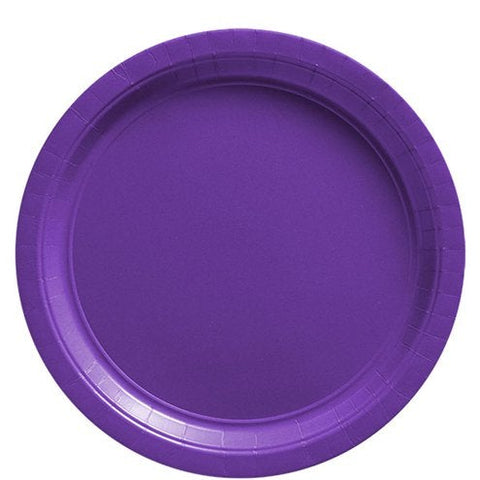 Purple Paper Plates - 23cm