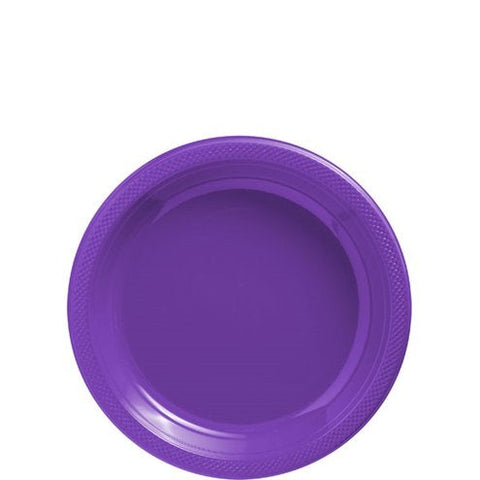 Purple Plastic Plates - 18cm
