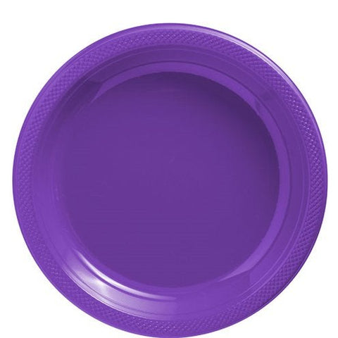 Purple Plastic Plates - 23cm