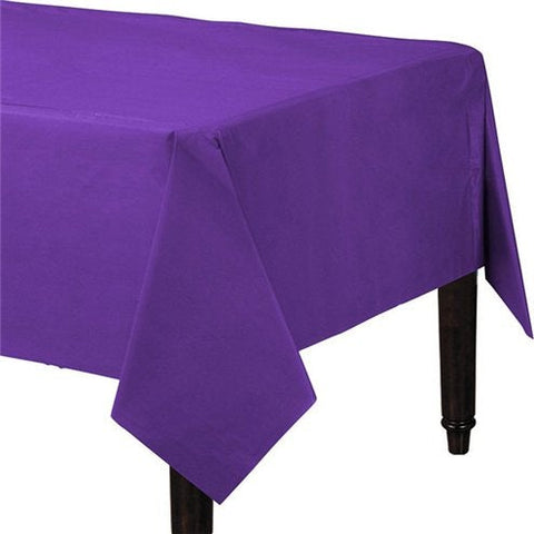 Purple Plastic Tablecover - 1.4m x 2.8m
