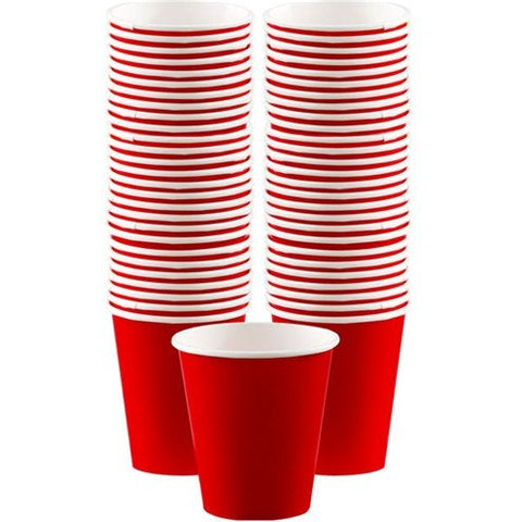 Red Paper Coffee Cups - 340ml
