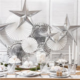 Silver Paper Star Decoration- 45cm