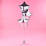 Silver Star Foil Balloon Kit