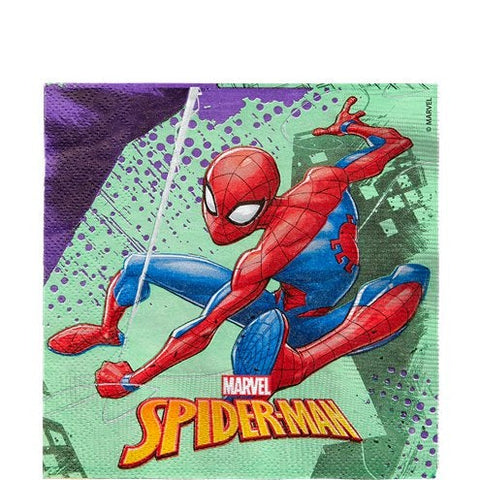 Spiderman Team Up Lunch Napkins - 33cm