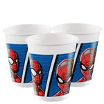 Spiderman Team Up Plastic Cups - 200ml