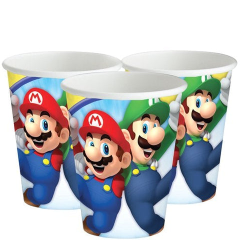 Super Mario Paper Cups - 266ml