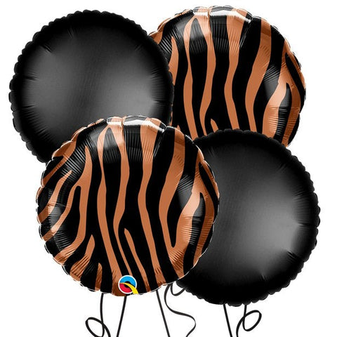 Tiger Round Foil Balloon Kit