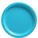 Turquoise Paper Plates - 23cm