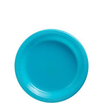 Turquoise Plastic Plates - 18cm