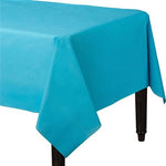 Turquoise Plastic Tablecover - 1.4m x 2.8m