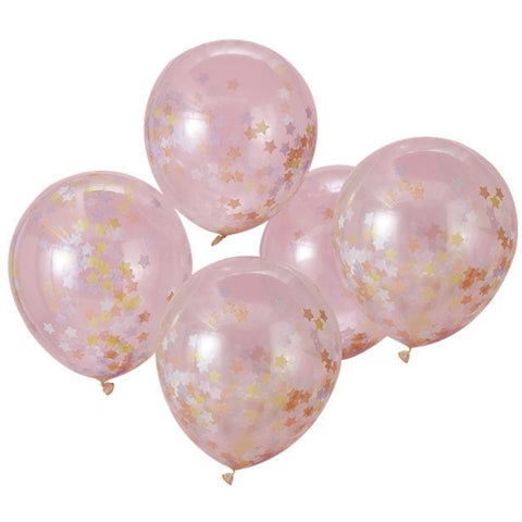 Unicorn Confetti Balloons - 5p (Unicorn Wishes)