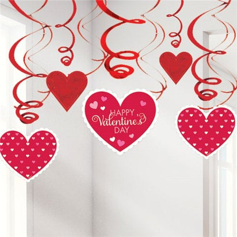 Valentines Day Hanging Swirls - 60cm