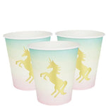 We Heart Unicorn with Foil Detail Paper Cups - 250ml