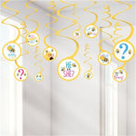 What Will It Be Hanging Swirl Decorations