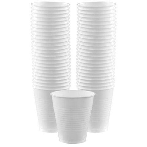 White Plastic Cups - 473ml
