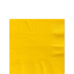 Yellow Beverage Napkins - 25cm