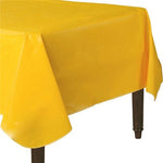 Yellow Flannel-Backed Vinyl Tablecover - 1.3m x 2.2m