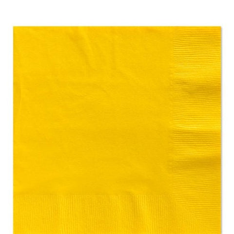 Yellow Luncheon Napkins - 33cm