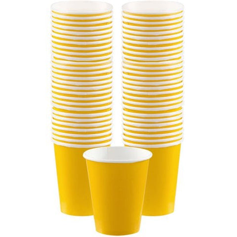 Yellow Paper Coffee Cups - 340ml