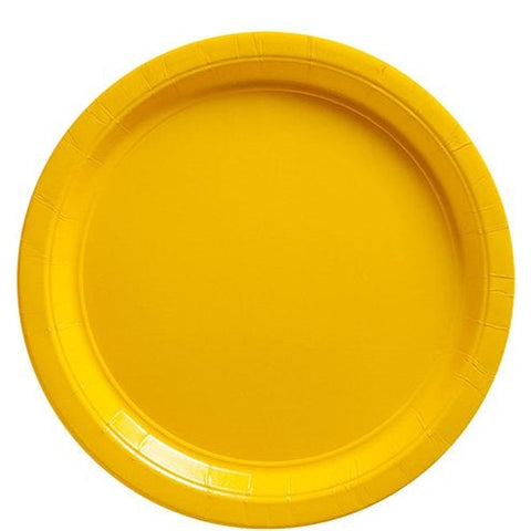 Yellow Paper Plates - 23cm