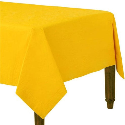 Yellow Plain Tablecover - Paper - 90cm x 90cm