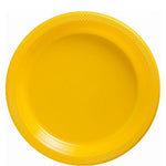 Yellow Plastic Plates - 23cm